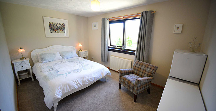 Gairloch View Bed and Breakfast contains a King Size Double bed with all bedding and linen provided