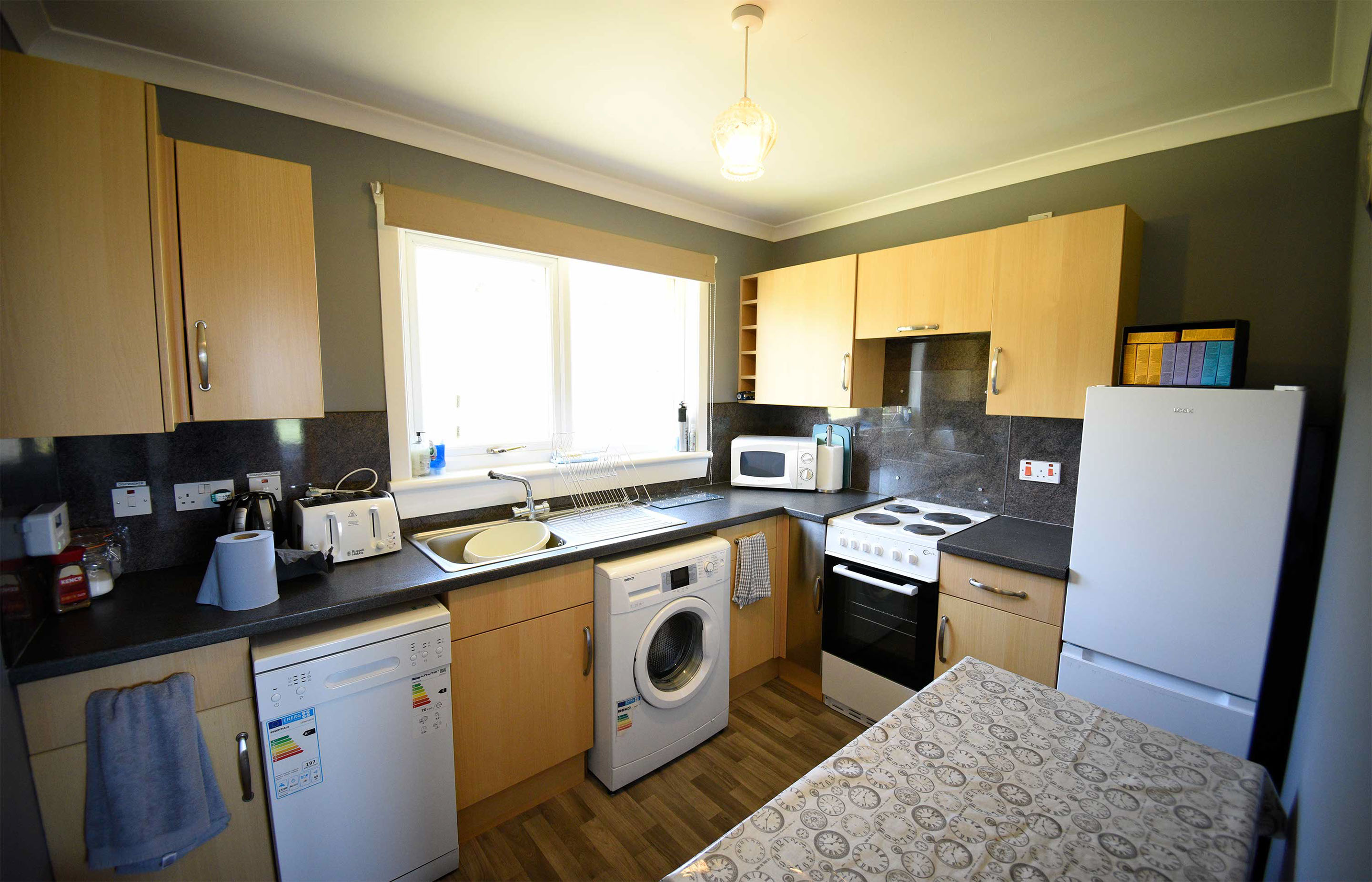 Half of Three is an modern self catering accommodation with en suite bathroom with powerful shower in Glenhinnisdal