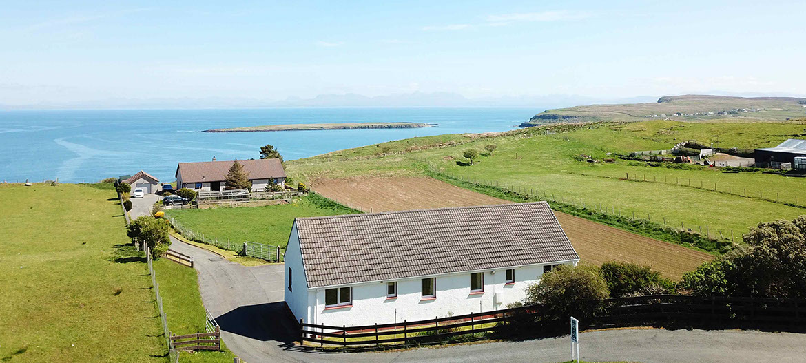 Stay at our self catering and bed and breakfast accommodation with sea views of the Isle of Skye