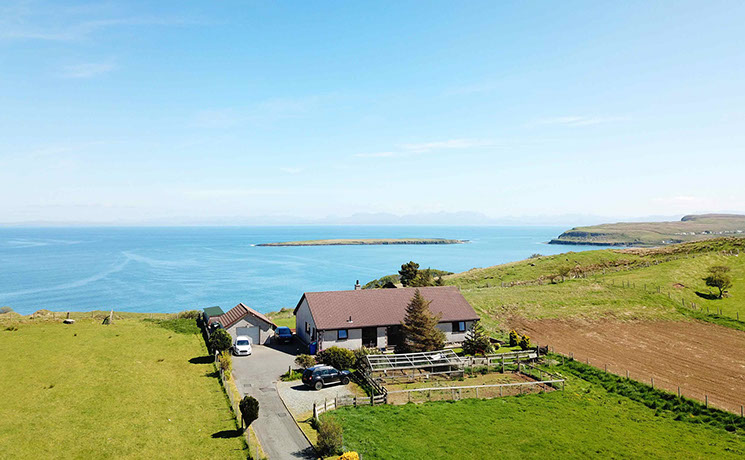 Gairloch View Bed and Breakfast is a sea view accommodation located near Staffin on the Isle of Skye