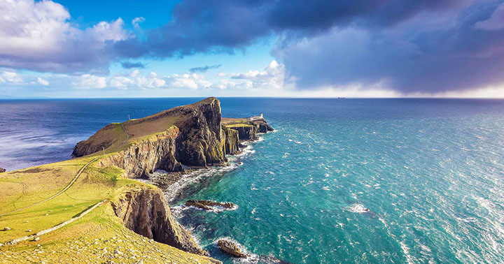 Enjoy stunning views of Neist Point Lighthouse when you visit our Staffin Bed and Breakfast and self catering accommodation